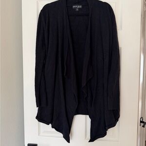 Barefoot Dreams Black Drape Cardigan